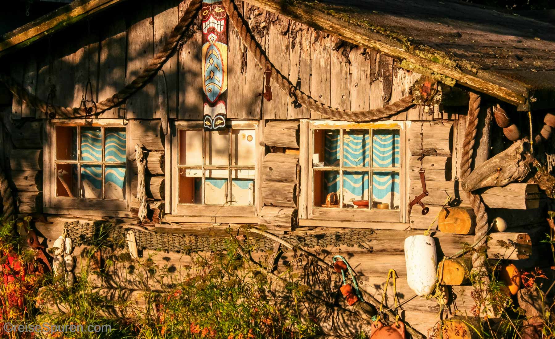 Historische Blockhütte
